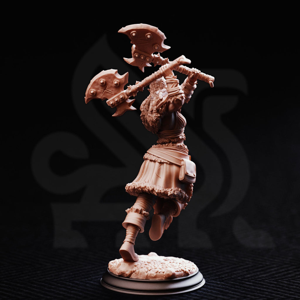 Tekrana Half Orc Warrior | Orc Fighter Paladin Barbarian | 32mm / 28mm / 75mm | Ideal for Tabletop RPGs | Dungeons and Dragons - Dm Stash