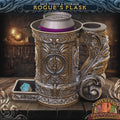 DND Rogue's Flask Dice Tower | Dice Storage Tankard + Drinks Holder | RPG Dice Vault | Gift for Dungeon Masters & Players