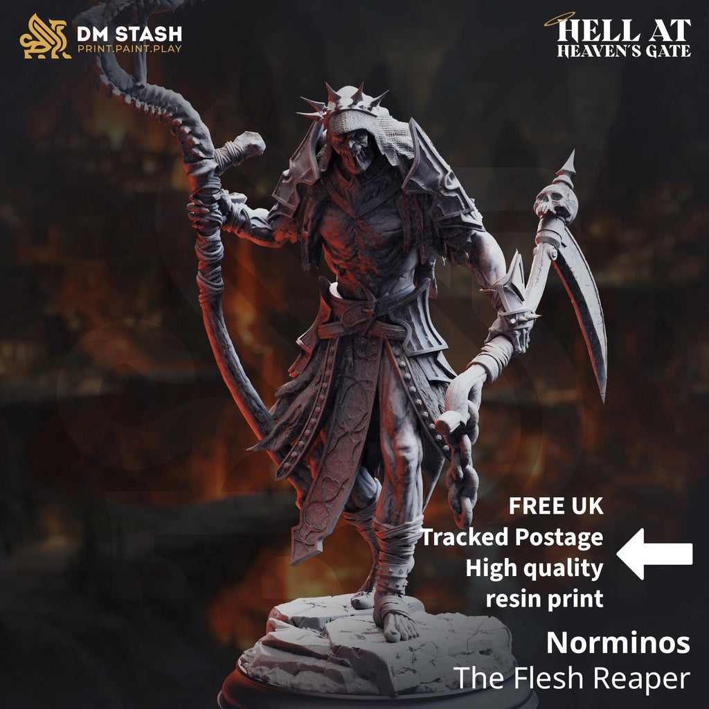 Norminos The Flesh Reaper DND Miniature | 32mm Resin RPG Figure Dungeons and Dragons