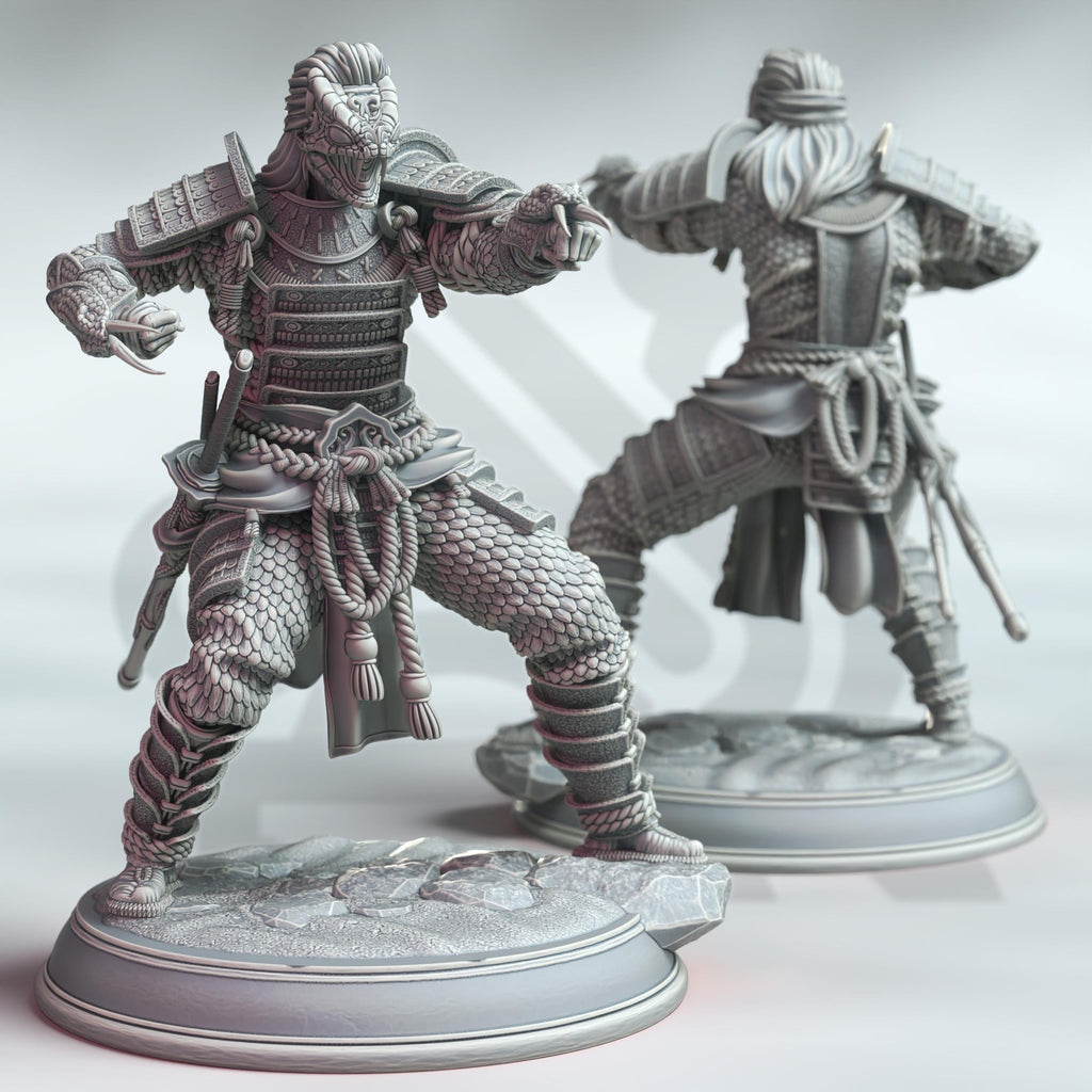 Kazuhira Orochi | Human Fighter Samurai | 32mm / 28mm / 75mm | Ideal for Tabletop RPGs | Dungeons and Dragons - Dm Stash