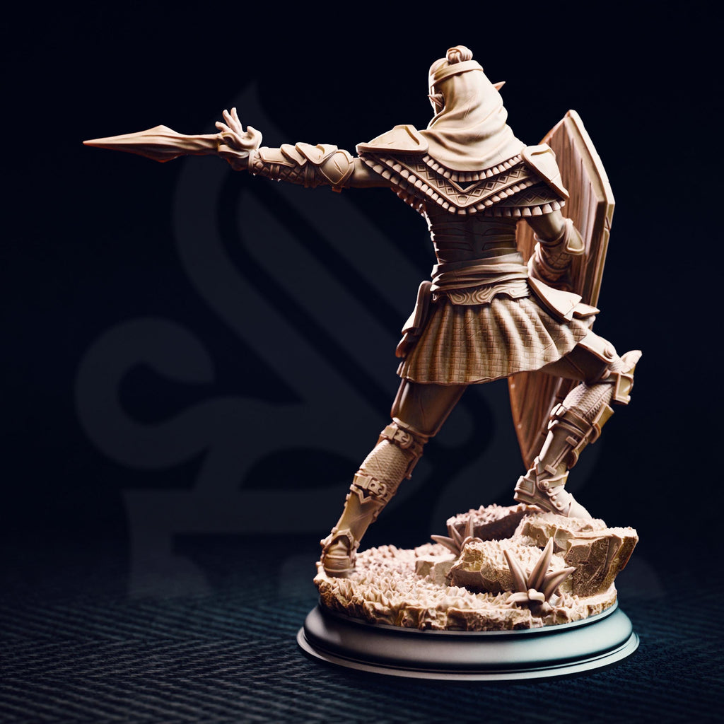 Seroca's Devout Design 3 | Elf Fighter Rogue Cultist Enemy | 32mm / 28mm / 75mm | Ideal for Tabletop RPGs | Dungeons and Dragons - Dm Stash