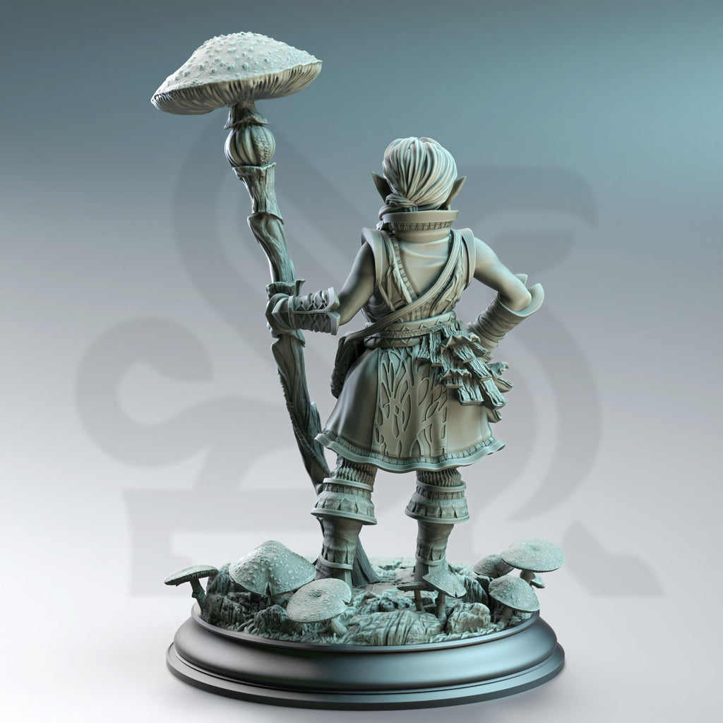 Cordelia the Halfling Druid DND Miniature | 32mm Resin RPG Figure Dungeons and Dragons