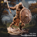 Nils Olav | Human Fighter Barbarian Viking Nordic Paladin | 32mm / 28mm / 75mm | Ideal for Tabletop RPGs | Dungeons and Dragons - Dm Stash