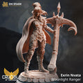 Exrin Nvata | Drow Ranger DND Miniature | 32mm Resin RPG Figure Dungeons and Dragons