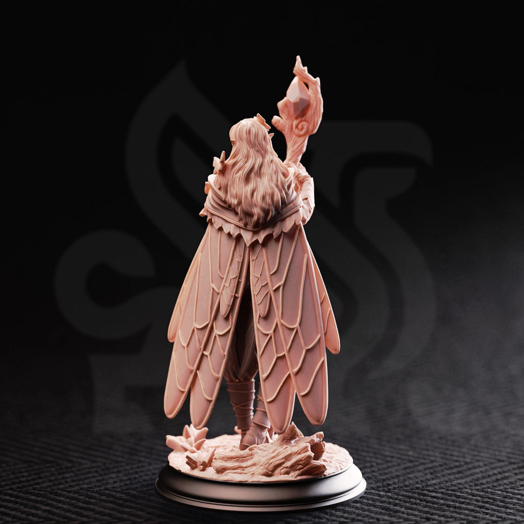 Kahlia Birdsong Elf Druid DND Miniature | 32mm Resin RPG Figure Dungeons and Dragons