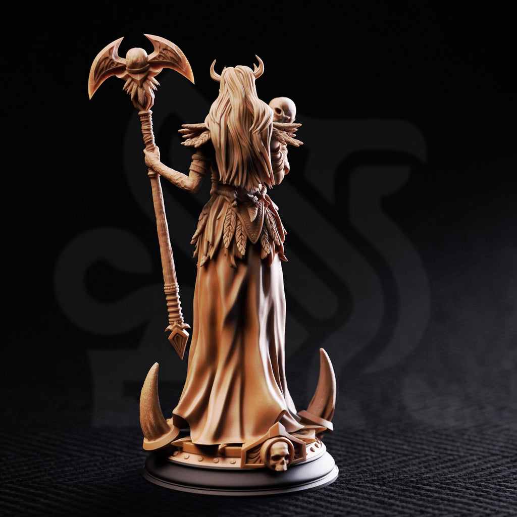 Hel Maiden Of Death| Elf Wizard Sorcerer Villian Nordic | 32mm / 28mm / 75mm | Ideal for Tabletop RPGs | Dungeons and Dragons - Dm Stash
