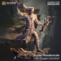Styrax Thunderscale | Draconic Bloodline Sorcerer | 32mm / 28mm / 75mm | Ideal for Tabletop RPGs | Dungeons and Dragons - Dm Stash