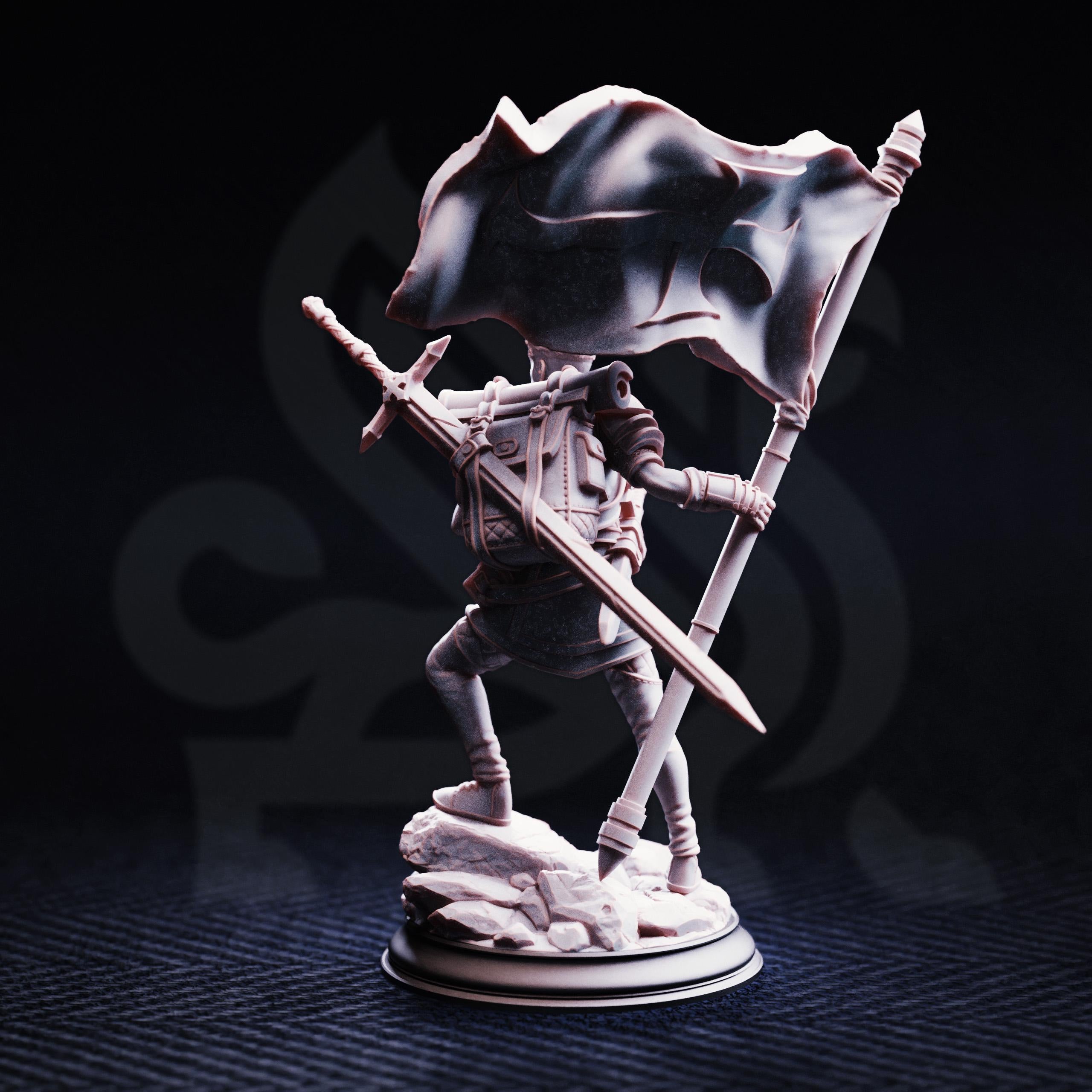 Lionel Squire Of Justice | Human Fighter Paladin NPC Ally | 32mm / 28mm / 75mm | Ideal for Tabletop RPGs | Dungeons and Dragons - Dm Stash
