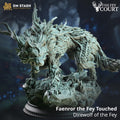 Feytouched Direwolf  | Faenror, DND Miniature | 32mm Resin RPG Figure Dungeons and Dragons