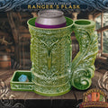 DND Ranger's Flask Dice Tower | Dice Storage Tankard + Drinks Holder | RPG Dice Vault | Gift for Dungeon Masters & Players