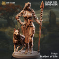 Froya Maiden Of Life | Human Druid Ranger Fighter Cleric | 32mm / 28mm / 75mm | Ideal for Tabletop RPGs | Dungeons and Dragons - Dm Stash